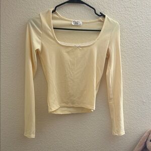 pastel yellow top